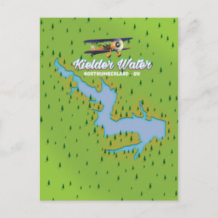 Postale Carte de Kielder Water Northumberland Royaume-Uni