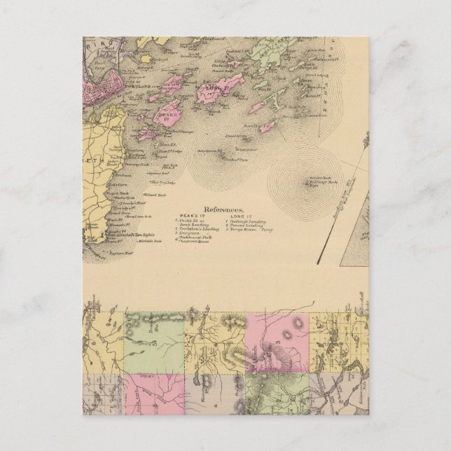 Postale Carte de la baie Casco (Devant)