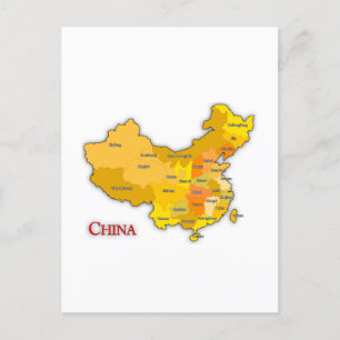 Postale Carte de la Chine patriotique