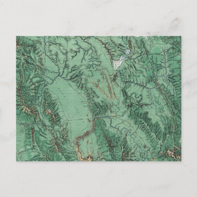 Postale Carte de la classification des terres de l'Idaho (Devant)