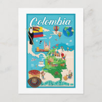 Carte de la Colombie