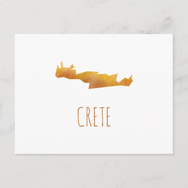 Postale Carte de la Crète (Devant)