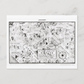 Postale Carte de la discothèque de Harlem, 1933