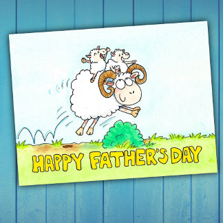 Postale Carte de la fête des pères
