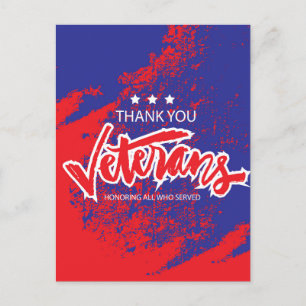 Postale Carte de la fête des vétérans