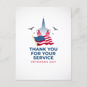 Postale Carte de la fête des vétérans