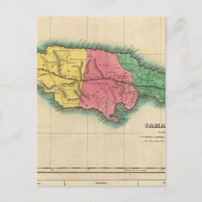 Postale Carte De La Jamaïque (Devant)