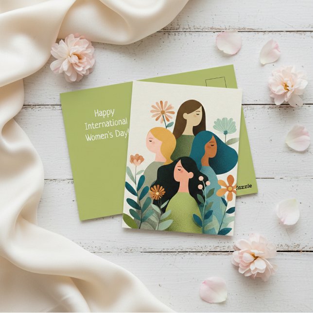 Postale Carte de la Journée internationale des femmes | Ar (Créateur téléchargé)