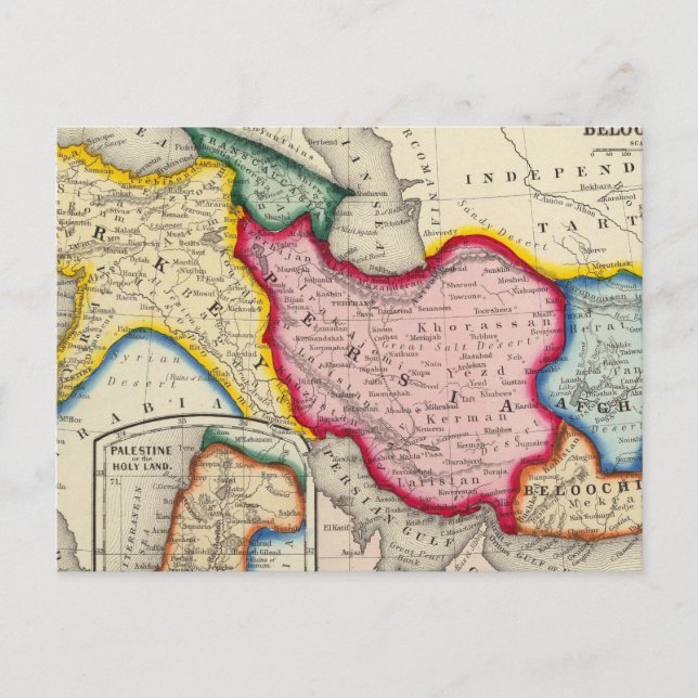 Postale Carte de la Perse, de la Turquie en Asie Afghanist (Devant)