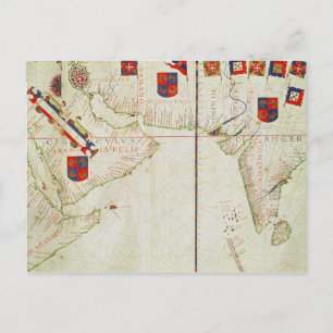 Postale Carte de la Perse, de l'Arabie et de l'Inde
