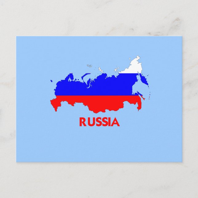 POSTALE CARTE DE LA RUSSIE (Devant)
