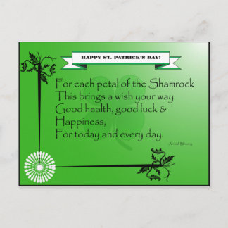 Postale Carte de la Saint-Patrick