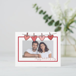 Postale Carte de la Saint-Valentin avec photo de couple pe