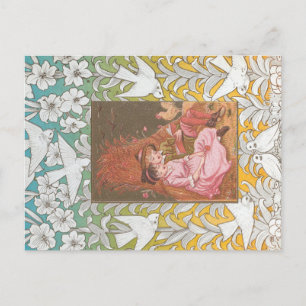 Postale Carte de la Saint-Valentin d'époque victorienne an