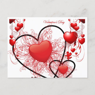 Postale Carte de la Saint-Valentin Joyeuse