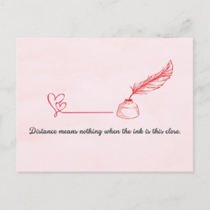 Postale Carte de la Saint-Valentin pour correspondant