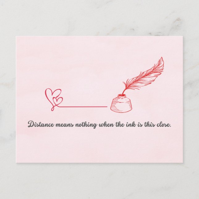 Postale Carte de la Saint-Valentin pour correspondant (Devant)