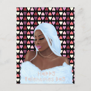 Postale Carte de la Saint-Valentin pour l'histoire des fem