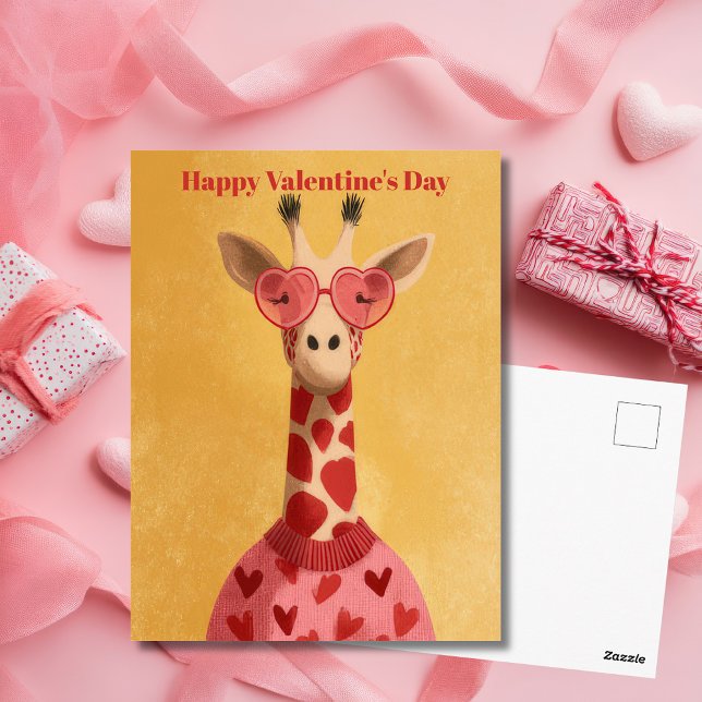 Postale Carte de la Saint-Valentin pullover coeurs de gira (Créateur téléchargé)