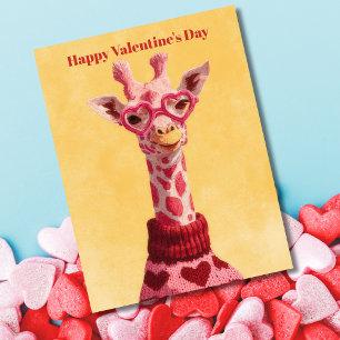 Postale Carte de la Saint-Valentin pullover coeurs de gira