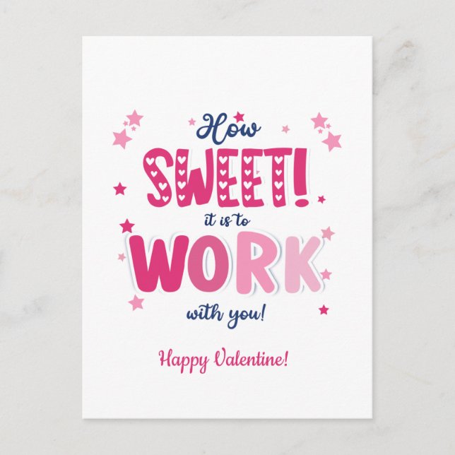 Postale Carte de la Saint-Valentin – Qu'il est doux de tra (Devant)