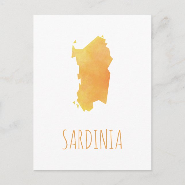 Postale Carte de la Sardaigne (Devant)