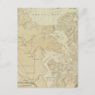 Postale Carte de la section côtière de Tuckerton à Absecon