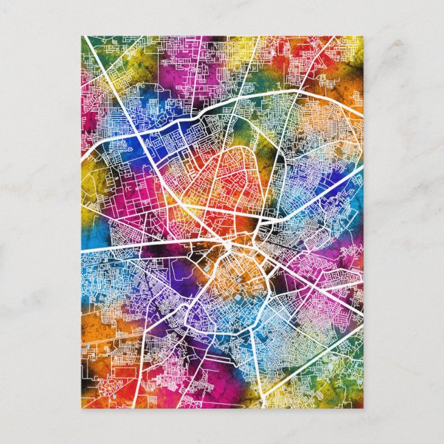 Postale Carte de la ville d'Amritsar Punjab (Devant)