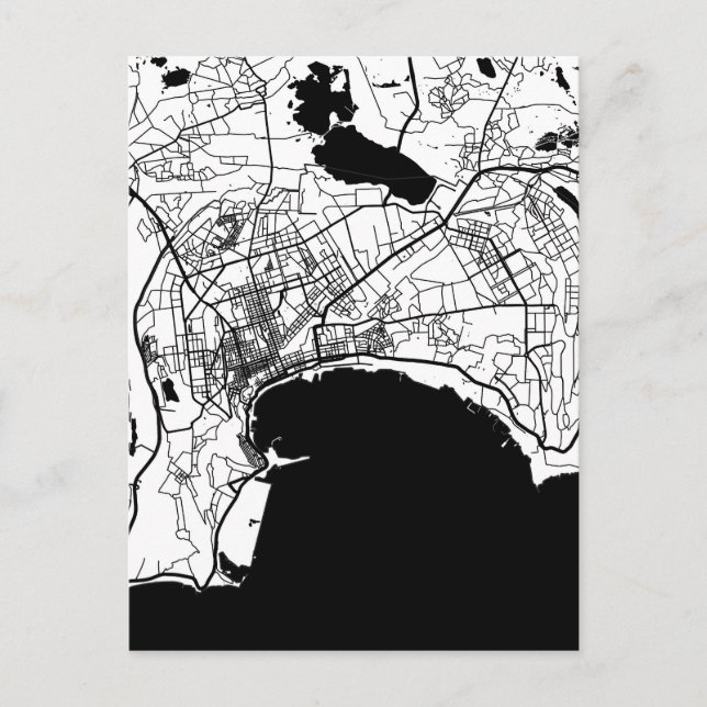 Postale Carte de la ville de Bakou Azerbaïdjan (Devant)