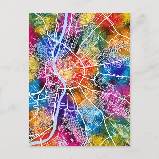 Postale Carte de la ville de Budapest Hongrie (Devant)