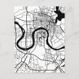 Postale Carte de la ville de Changde Chine