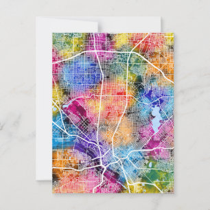 Postale Carte de la ville de Dallas