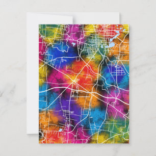 Postale Carte de la ville de Huaibei