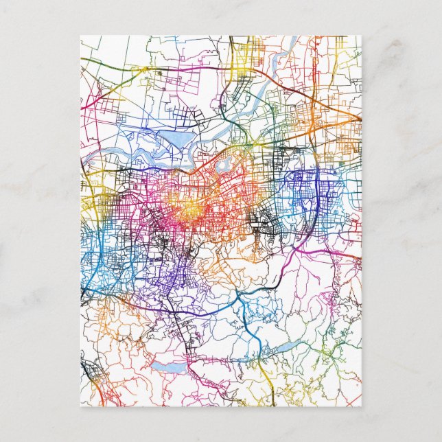 Postale Carte de la ville de Jinan Chine (Devant)
