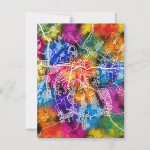 Postale Carte de la ville de Kananga en République démocra