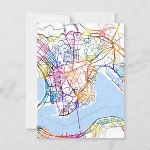 Postale Carte de la ville de Kowloon Hong Kong