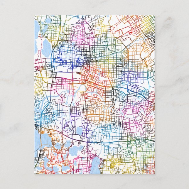 Postale Carte de la ville de Kunshan (Devant)