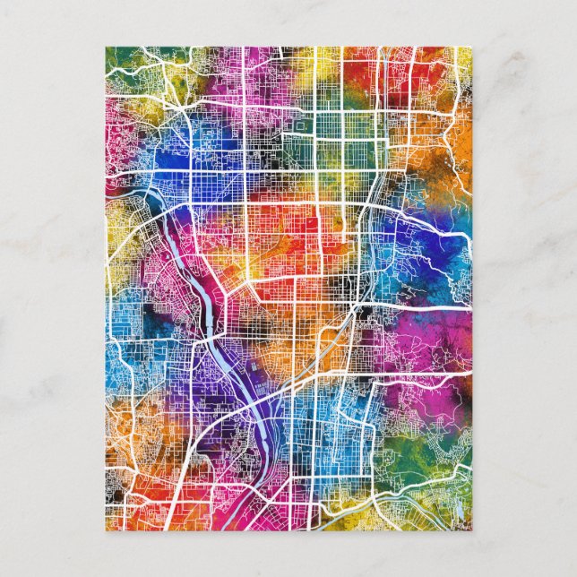 Postale Carte de la ville de Kyoto (Devant)
