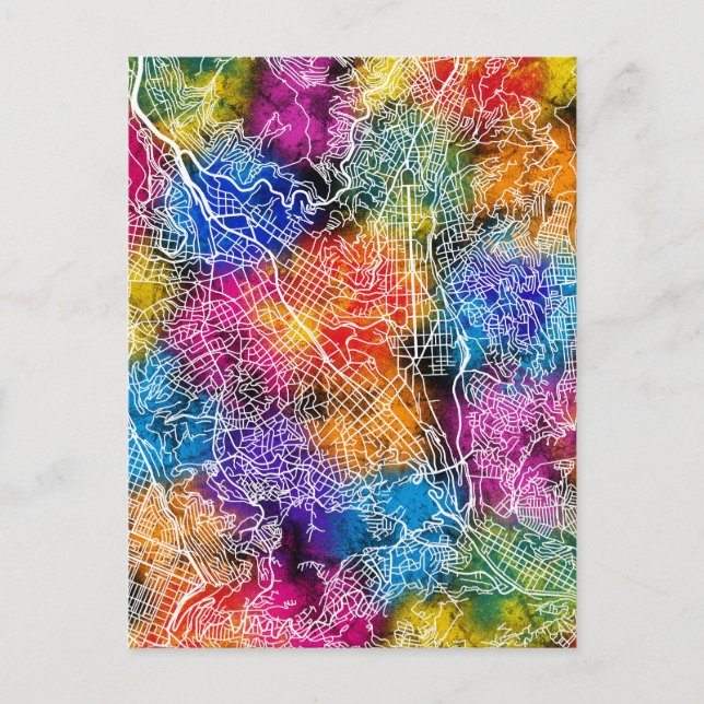 Postale Carte de la ville de La Paz (Devant)