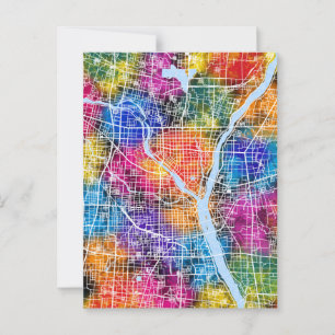 Postale Carte de la ville de Linyi en Chine