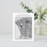 Carte de la ville de Los Angeles + Marqueur d'empl