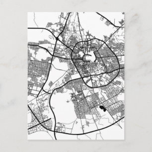 Postale Carte de la ville de Madinah en Arabie saoudite