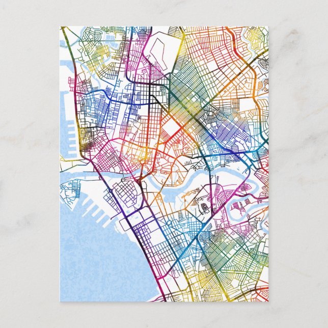 Postale Carte de la ville de Manille aux Philippines (Devant)