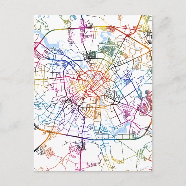 Postale Carte de la ville de Minsk Belarus (Devant)