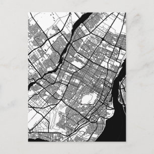 Postale Carte de la ville de Montréal Québec Canada