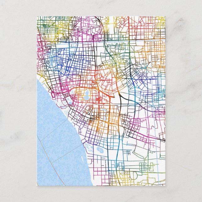 Postale Carte de la ville de Nantong (Devant)