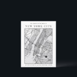 Postale Carte de la ville de New York   Marquer un emplace<br><div class="desc">Une carte postale amusante adaptée à la ville de New York qui vous permet d'ajouter un marqueur pour votre emplacement unique.</div>
