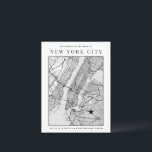 Postale Carte de la ville de New York   Marquer un emplace<br><div class="desc">Une carte postale amusante adaptée à la ville de New York qui vous permet d'ajouter un marqueur pour votre emplacement unique.</div>