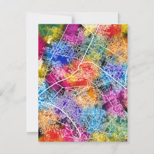 Postale Carte de la ville de Port-au-Prince Haïti