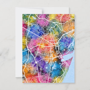 Postale Carte de la ville de Recife Brésil